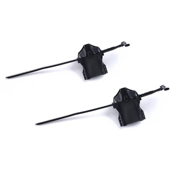 BUPASAK 2 Pack Metal Fusion Launchers (Only Compatible with Metal Fusion Bey), Bey Gyro Blades Launcher, Spinning Tops Accessories(Black)