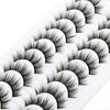 SYlashes False Eyelashes 14mm Faux Mink Lashes Natural Look Manga Lashes Soft Wispy Luxury Volume Fake Lashes 10 Pairs Pack