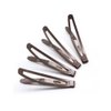 Dofash 12Pcs 6CM/2.36IN Metal Slim Snap Hair Clips Long Hair Barrettes Hair Accessories for Women Thick Hair（Brown）