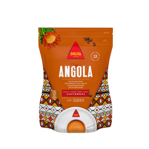 Delta Ground Roasted Coffee from Angola for Espresso Machine or Bag 250g