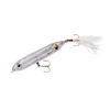 Heddon Super Spook Topwater Fishing Lure for Saltwater and Freshwater, Clear - Feather Dressed, Feather Super Spook Jr (1/2 oz)