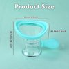 Eye Wash Cup Portable Eye Care Cleaner Kit Silicon Manual Air Pressure Eye Cleaning Cup Tool Eye Flush Rinse Cups with Transparent Storage Container for Clean Dust Makeup Irritants Soothing Tired Eyes
