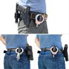 Handcuff Holster, Open Top Handcuff Pouch Fits Hinged Handcuffs Chain Handcuffs, Law Enforcement Handcuff Holder for Duty Belt, Polymer Handcuff Belt Clip Case with Quick Release, Black (Not Fit ASP)