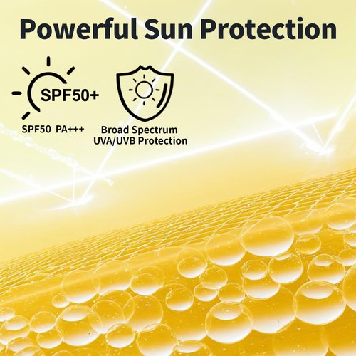 iHave Sunscreen for Face, SPF 50 Face Sunscreen Lotion with Broad Spectrum UVA UVB Protection, Oil-Free Fast-Absorbing Sunblock for All Skin Type, Travel Facial Sun Screen Protector, Sun Skin Care