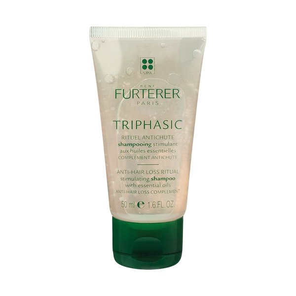 Rene Furterer TRIPHASIC Strengthening Shampoo, Thinning Hair, Scalp Microcirculation, Men & Women, Travel Size 1.6 oz.