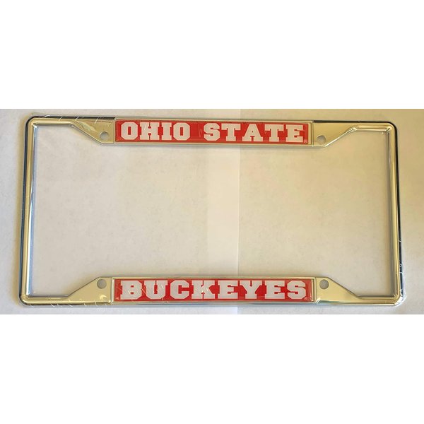 Craftique Ohio State Buckeyes Metal License Plate Frame (Legal in Most States)
