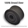 FGJQEFG Black Fiberglass Heat Shield Sleeve Adjustable Hose Heat Spark Plug Wire High Temp (5Feet x 1Inch) for Motorcycle Exhaust Insulation Thermal Wrap Roll Car Brake Line Cable Protection Tape