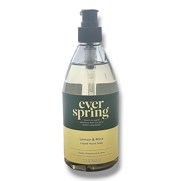 Lemon & Mint Liquid Hand Soap - 12 fl oz - Everspring