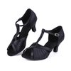 Yokala Women Ballroom Dance Shoes for Social Performance Professional Latin Salsa Practice Dancing Sandals 2.5'' Heel(5.5,Black-2.5 Inch Heel)