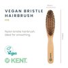 Kent V05 Vegan Boar Bristle Hair Brush and Beard Brush for Men, Eco Friendly Bristle Brushs for Smoothing Hair, Taming Beards and Mustaches (Large)