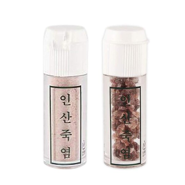 Pack of 2 Insan Purple 9 times Roasted Crystal/Powder Bamboo Salt 8G (total 16G)-죽염