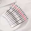 sansheng 48 Pcs Tweezers For Eyebrows - Slant Tip Steel Tweezers - Tweezer Set for Eyebrow Shaping and Facial Hair Removal - Best tool for Men and Women (Silver)