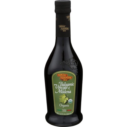 Monari Organic Balsamic Vinegar of Modena, 17-Ounce (Pack of 6)
