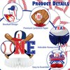 9Pcs Baseball 1st Birthday Table Honeycomb Centerpieces, Rookie of the Year 1st Birthday Party Decorations, Baseball Themed My Rookie Year One Year Old Birthday Party Supplies