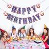 Baseball Birthday Party Decorations, Navy Blue Baseball Happy Birthday Backdrop Themed Garland Bunting Indoor&Outdoor Birthday Party Supplies for Sport Lover