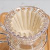 N/C 50 Pieces 1-2 Cup Basket Coffee Filters Natural Unbleached Disposable Paper Coffee Filter for Home Office Cafe Barista Use, Light Brown