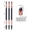 Eyebrow Tint Brush for Eyebrow Henna Brow Tint - Spoolie Eyebrow Brush for Brow Henna - Lash Tint Brush Comb for Eyelash Tint - Angled Eyebrow Brush by Existing Beauty 3 Pack