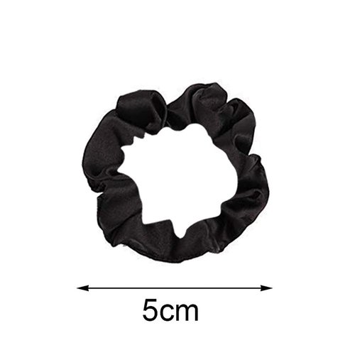 12Pcs Satin Hair Scrunchies, Black Scrunchies Hair Ties Elastic Hair Bands Ponytail Holder Hair Accessories Teen Girl Gifts Trendy Stuff