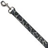 Dog Leash Giraffe Spots Gray Charcoal 4 Feet Long 0.5 Inch Wide