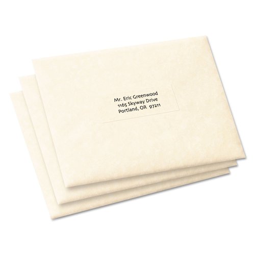 Avery Address Labels for Copiers, 1" x 2-13/16", 2,310 Matte Frosted Clear Labels (5311)