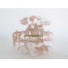 Pink white clear marbled hair claw clip medium fine hair