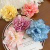 4Pcs Hawaiian Flower Hair Clips for Women,Rose Hair Clips Hair Barrettes 3.5 Inch Artificial Flower Clips,Hair Accessoriesfor Vacation Beach Party, Boho Clips Hairpin for Girls Wedding