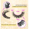 False Eyelashes Russian Strip Lashes D Curl Wispy Natural Look Faux Mink Lashes Like Eyelash Extension Fluffy zanlufly Transparent Band Cat Eye Fake Eyelashes Pack