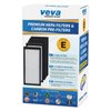 VEVA Premium 2 HEPA Filters and 6 Pack of Pre-Filters compatible with Air Purifier Models AC4100/AC4150BLCA and Replacement FLT4100 Filter E