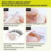 D-UP False Eyelashes Lashever Natural Series, Japanese Natural Looking Fake Eyelashes A Day Long Lasting Wear, Reusable Strip, Lightweight & Comfortable, 2 Pairs, Natural 106 Black