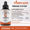 Liposomal Vitamin C 2000mg Liquid for Adults, High Absorption VIT C ，Maximize Vitamin C, for Immune System & Antioxidant, 60ML (3 Bottle)