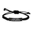 Game On Novelties Special Toy Collecting Gifts, I Don't Need Therapy Because I'm Toy, Reusable Black Rope Bracelet for Men Women from Friends