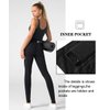 Dragon Fit High Waist Yoga Leggings with 3 Pockets,Tummy Control Workout Running 4 Way Stretch Yoga Pants Black