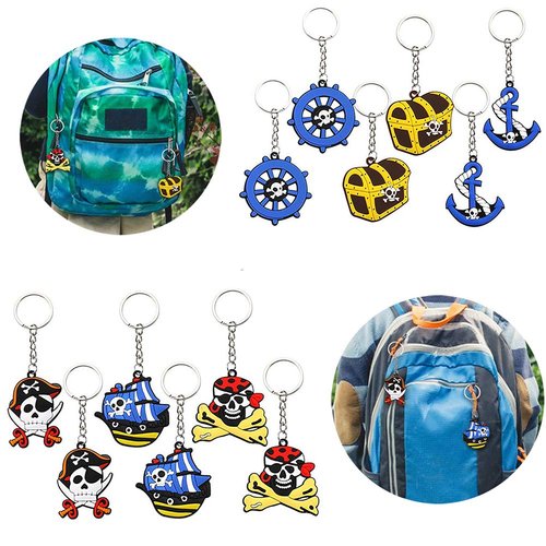 94Pcs Pirate Party Supplies Favors Pirate Captain Eye Patches Fake Mustache Pirate Key Chain Rings Bracelets Pirate Tattoos Coins Goodie Bags for Kids Pirate Theme Birthday Bag Fillers Toys Halloween