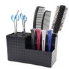 Flytreal Barber Scissor Shear Holder Box, Hair Salon Barber Supplies Acessories Tool Station Desk Organizer Case, Combs Clips Scissors Holder Storage for Stylist Groomers Hairdressers (H/L-Black)