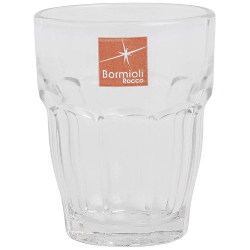 Bormioli Rocco Rock Bar 2.25 oz. Stackable One Shot Glass for Liquor and Spirits, 6 Count (Pack of 1), Clear