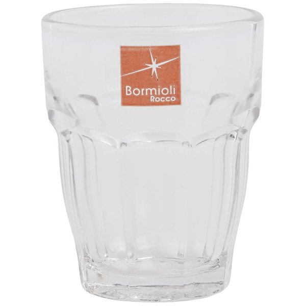 Bormioli Rocco Rock Bar 2.25 oz. Stackable One Shot Glass for Liquor and Spirits, 6 Count (Pack of 1), Clear