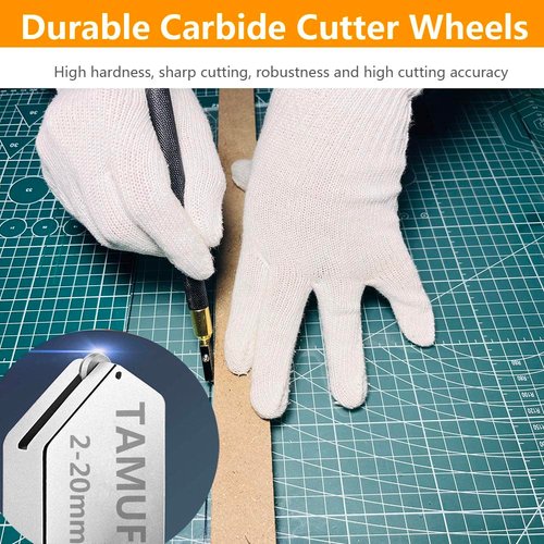 Glass Cutters Tool for Thick Glass Mirror Tile Mosaic Cutting 2-20mm Cutting Range- Glass Cutting Tool Kit with 3 Professional Carbide Tip and Automatic Oil System