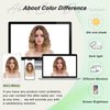 NOSTALGIA Short Ombre Blonde Wigs 14 Inch Wavy Curly Bob Wig Shoulder Length Middle Part Wigs Natural Looking Synthetic Blonde Hair Wigs for Women Daily Party Use