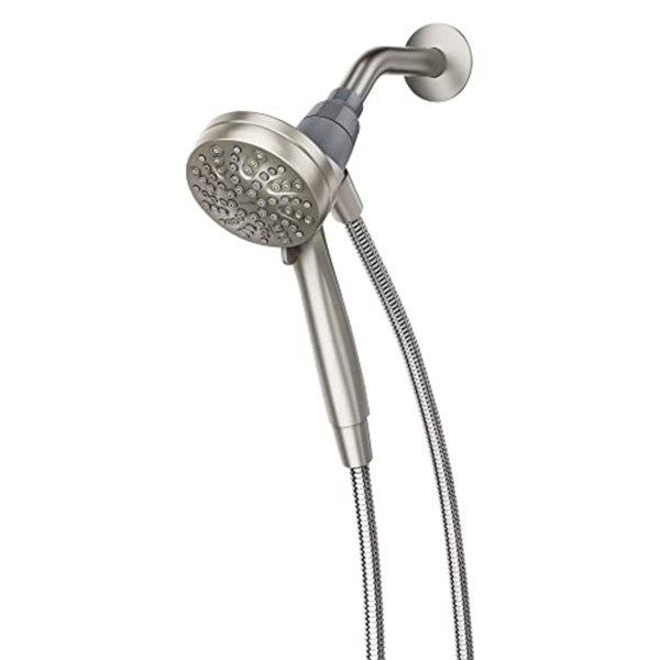 Moen 26100EPSRN Engage Magnetix 3.5-Inch Six-Function Handheld Showerhead with Eco-Performance Magnetic Docking System, Spot Resist Brushed Nickel
