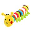 VILLCASE Pet Squeaker Toys, Dog Chew Toy, Soft Short Plush Sounding Toy for Puppy (Colorful Caterpillar)