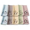 TreVee Microfiber Cleaning Cloth - Microfiber Cloth Fabric Wipe for Cleaner Lens, Eyeglasses, Phone Screen - Cute Dog Design 10-Pack, 6x6