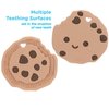 Nuby All Silicone Chocolate Chip Cookie and Chocolate Bar Teether - 3+ Months (Cookie/Chocolate)