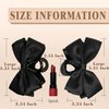 Hair Bows Claw Clip for Women Girls,Premium black Bow-knot Hair Clips for Women Thick Hair & Thin Hair,Big Bows Hair Clips,Nonslip Bows Claw Clips for Women, Bow Clips for Women,Bow Clips