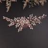 BERYUAN Wedding Rose Gold Rhinestone Crystal Flower Hair Comb Bridal Headpieces for Wedding Bridal Headpiece Wedding Headpiece for Bride for Women Girls (ROSE GOLD)