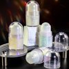 Body Glitter Roll on Festival Glitter Gel Makeup for Hair Face and Body Color Changing Glitter Gel Rave Party Makeup (25ml,White #01)