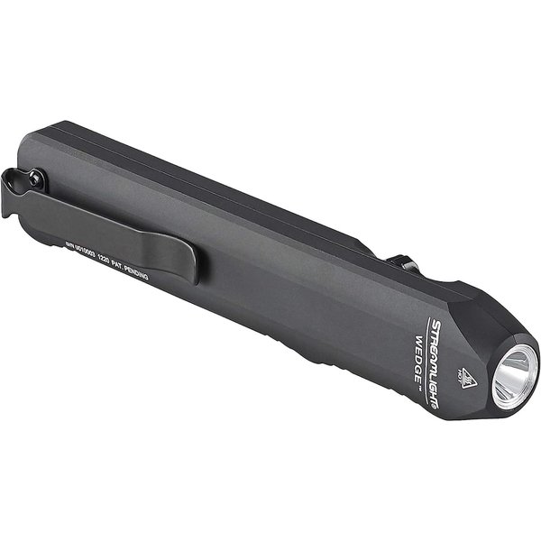 Streamlight 88810 Wedge 300-Lumen Slim Everyday Carry Flashlight, Includes USB-C Cord, Lanyard, Black