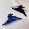 Whale Hair Clips,Cellulose Acetate Hair Clips,Small Claw Clips for GirlHair Accessories for Women,Black