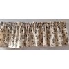 Muted Floral Natural Valance Curtain, Oatmeal Valance Curtain, Farmhouse Valance, Kitchen Valance, Country Valance, Rustic Valance (42 Inches Wide x 14.75 Inches Long)