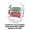 Organic Produce (24" X 36") 4mm Corrugated Plastic Panel, Graphics Applied to 1 Side (Pk of 2)