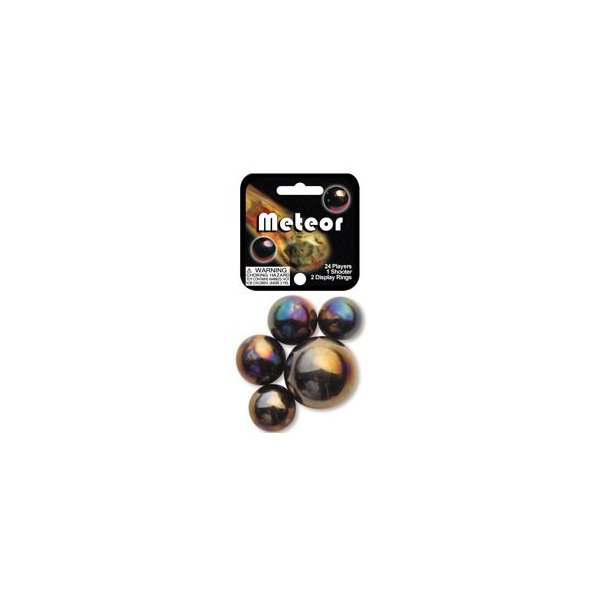 Mega Marbles - METEOR MARBLES NET (1 Shooter Marble & 24 Player Marbles) by Mega Marbles